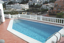 Click here to see a larger photo of the pool looking towards La Parra Restaurant as featured in Gordon Ramsey's Kitchen Nightmares